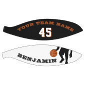 Moderner Basketball mit Teamname und -nummer (Panele)