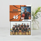 Moderner Basketballspieler-Team-Foto-Memory-Mate (Stehend Vorderseite)