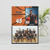 Moderner Basketballspieler-Teamfoto-Memory-Mate (Stehend Vorderseite)