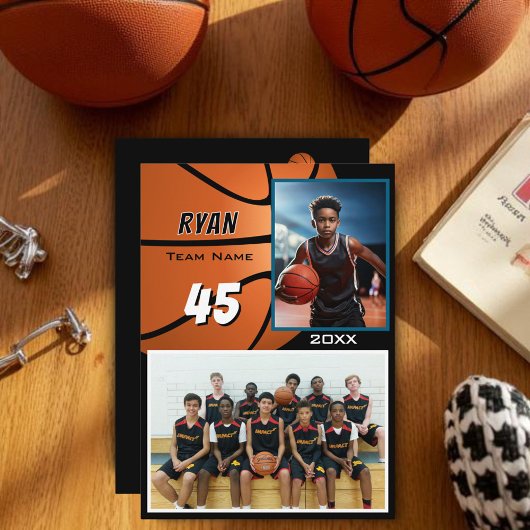 Moderner Basketballspieler-Teamfoto-Memory-Mate