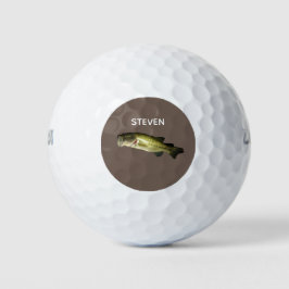 Moderner Bassfang Personalisiert Golfball