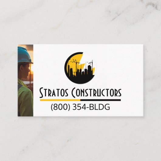 Moderner Bau Visitenkarte (Vorderseite)