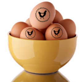 Moderner Bauernhof Liebe Frische Hühnereier Gummistempel