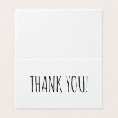 Moderner Bauernhof Stil Schriftart Vielen Dank (Außenseite Aufgefaltet)