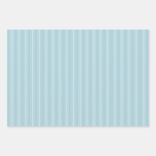 Moderner Bauernhof Urlaub hell blau Geschenkpapier Set (Vorderseite 2)