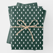 Moderner Bauernurlaub dunkelgrün Geschenkpapier Set (Beispiel)