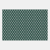 Moderner Bauernurlaub dunkelgrün Geschenkpapier Set (Vorderseite)