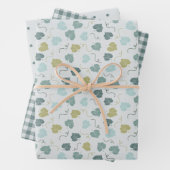 Moderner Bauernurlaub grün Geschenkpapier Set (Beispiel)