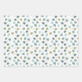 Moderner Bauernurlaub grün Geschenkpapier Set (Vorderseite)