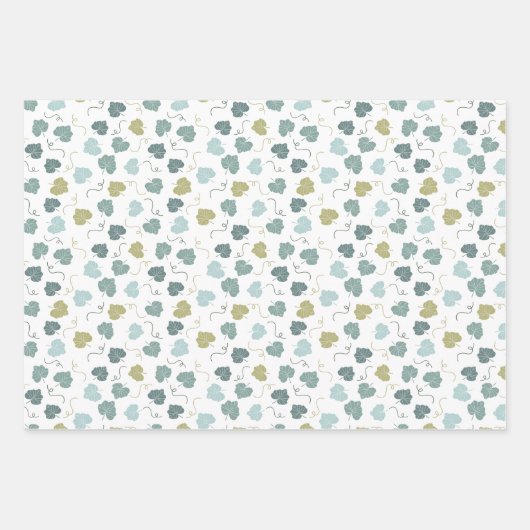 Moderner Bauernurlaub grün Geschenkpapier Set (Vorderseite)