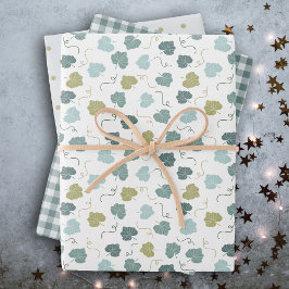 Moderner Bauernurlaub grün Geschenkpapier Set