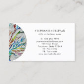 Moderner Baum Beruflich Visitenkarte (Rückseite)