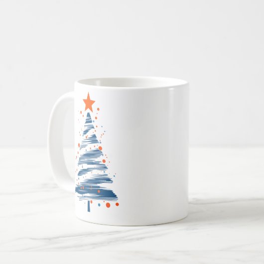 Moderner Baum Charm Kaffeetasse (Vorderseite Links)