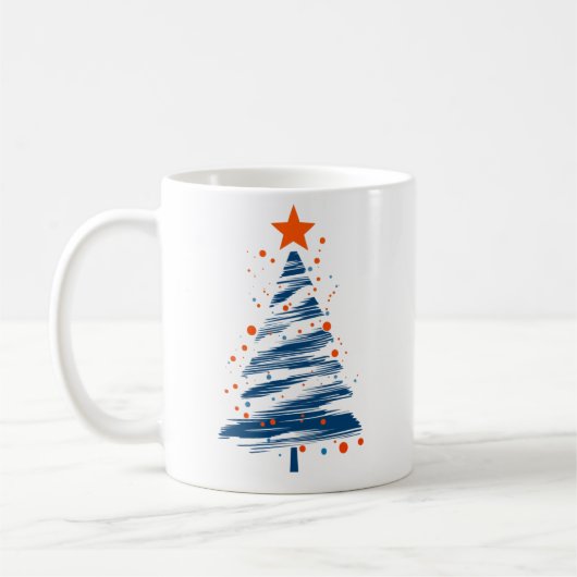 Moderner Baum Charm Kaffeetasse (Links)