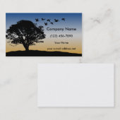 Moderner Baum-Fliegen-Gans-Sonnenuntergang Visitenkarte (Vorne/Hinten)