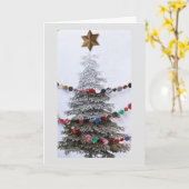 ***MODERNER BAUM FÜR CHRISTMAS WISHES*** KARTE (Gelbe Blume)