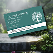 Moderner Baumservice und Rasen Visitenkarte
