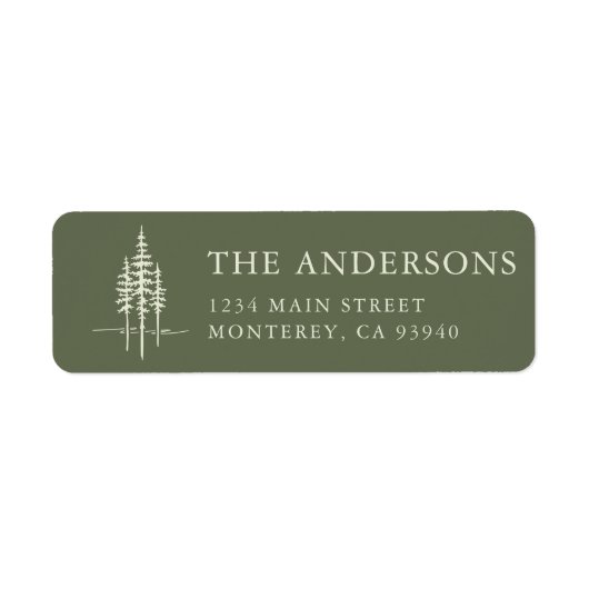 Moderner Baumwald Rustikale Hochzeitssemble-Rückse (Vorne)