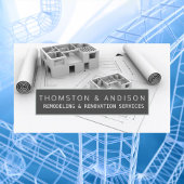 Moderner Baurekonstruktionsunternehmer Visitenkarte