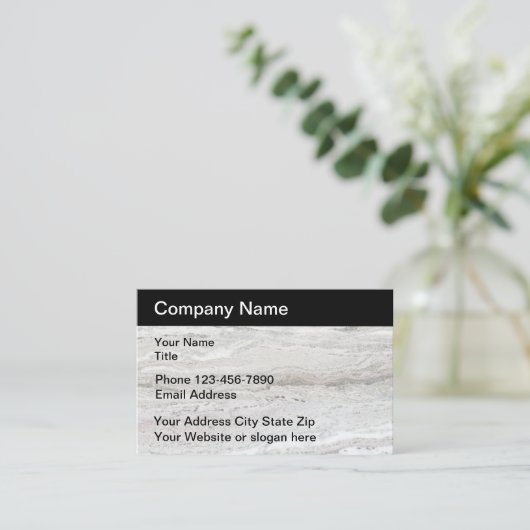 Moderner Baustil Visitenkarte (Stehend Vorderseite)