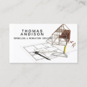 Moderner Bauunternehmer Visitenkarte (Vorderseite)