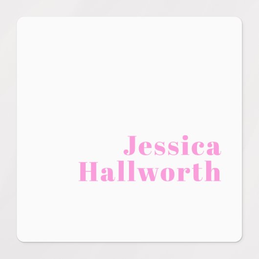 Moderner, bearbeitbarer Firmenname oder Vor- und N Etiketten (Design 1)