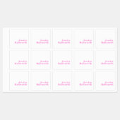 Moderner, bearbeitbarer Firmenname oder Vor- und N Etiketten (Blatt)