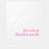 Moderner, bearbeitbarer Firmenname oder Vor- und N Fleecedecke (Vorderseite)