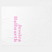 Moderner, bearbeitbarer Firmenname oder Vor- und N Fleecedecke (Vorderseite (Horizontal))