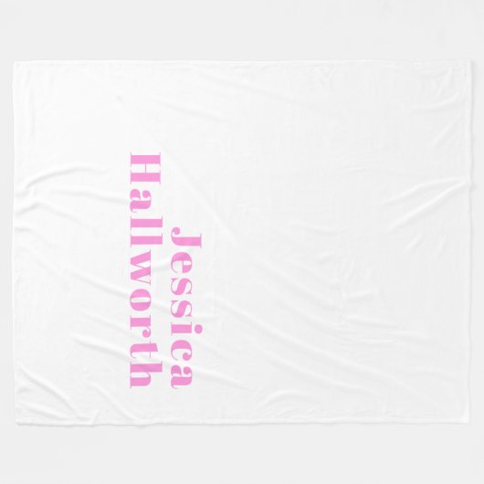 Moderner, bearbeitbarer Firmenname oder Vor- und N Fleecedecke (Vorderseite (Horizontal))