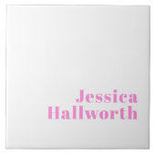 Moderner, bearbeitbarer Firmenname oder Vor- und N Fliese (Vorderseite)