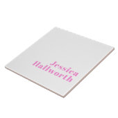 Moderner, bearbeitbarer Firmenname oder Vor- und N Fliese (Seite)