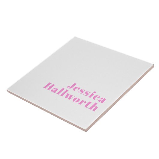 Moderner, bearbeitbarer Firmenname oder Vor- und N Fliese (Seite)