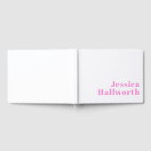 Moderner, bearbeitbarer Firmenname oder Vor- und N Gästebuch (Voll)