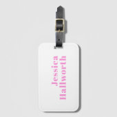 Moderner, bearbeitbarer Firmenname oder Vor- und N Gepäckanhänger (Vorderseite Vertikal)