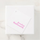 Moderner, bearbeitbarer Firmenname oder Vor- und N Geschenkanhänger (Beispiel)