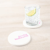 Moderner, bearbeitbarer Firmenname oder Vor- und N Getränkeuntersetzer (Seite)