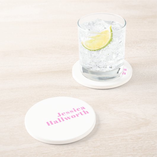 Moderner, bearbeitbarer Firmenname oder Vor- und N Getränkeuntersetzer (Seite)