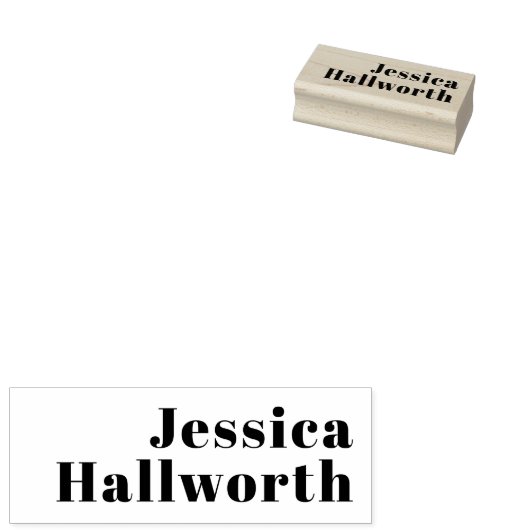 Moderner, bearbeitbarer Firmenname oder Vor- und N Gummistempel (Stempel)