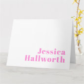 Moderner, bearbeitbarer Firmenname oder Vor- und N Karte (Gelbe Blume)