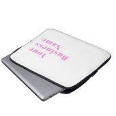 Moderner, bearbeitbarer Firmenname oder Vor- und N Laptopschutzhülle (Vorne Knopf)