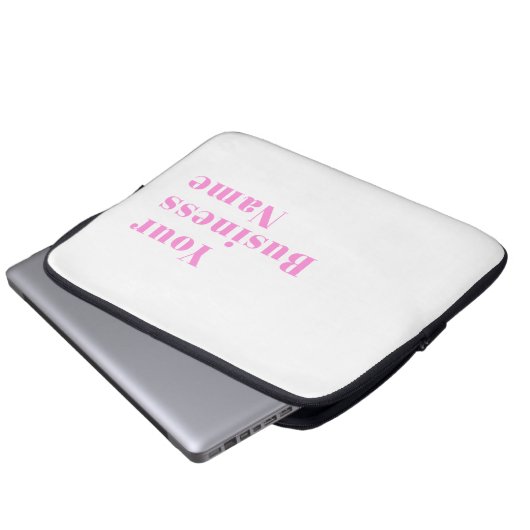 Moderner, bearbeitbarer Firmenname oder Vor- und N Laptopschutzhülle (Vorne Knopf)