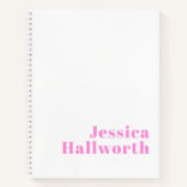 Moderner, bearbeitbarer Firmenname oder Vor- und N Notizblock (Vorderseite)