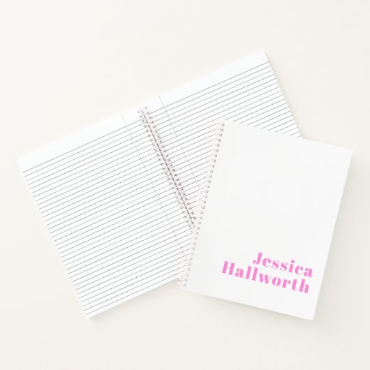 Moderner, bearbeitbarer Firmenname oder Vor- und N Notizblock (Innenseite)