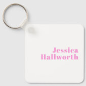 Moderner, bearbeitbarer Firmenname oder Vor- und N Schlüsselanhänger (Vorderseite)