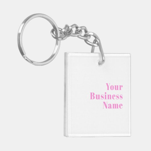 Moderner, bearbeitbarer Firmenname oder Vor- und N Schlüsselanhänger (Vorderseite links)