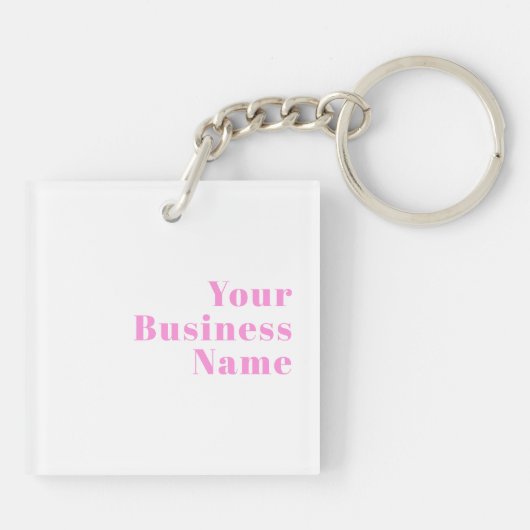 Moderner, bearbeitbarer Firmenname oder Vor- und N Schlüsselanhänger (Rückseite)