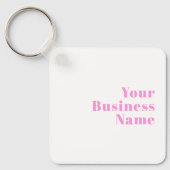 Moderner, bearbeitbarer Firmenname oder Vor- und N Schlüsselanhänger (Vorderseite)