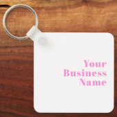 Moderner, bearbeitbarer Firmenname oder Vor- und N Schlüsselanhänger (Vorderseite)