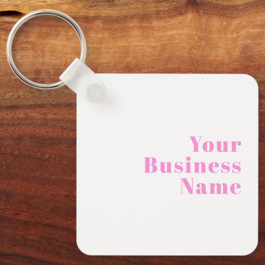 Moderner, bearbeitbarer Firmenname oder Vor- und N Schlüsselanhänger (Vorderseite)